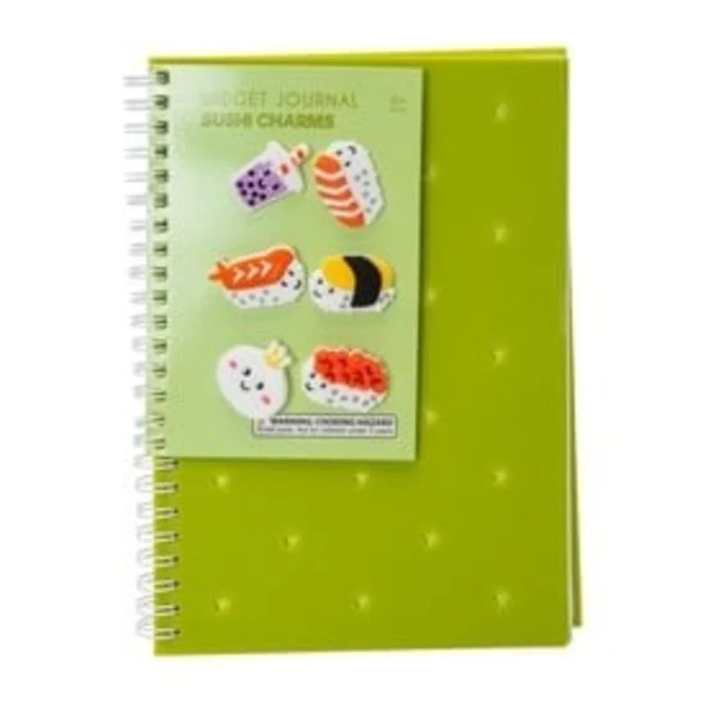 Silicone Widget Journal With Charms - Pink